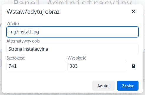 Wstawienie obrazka